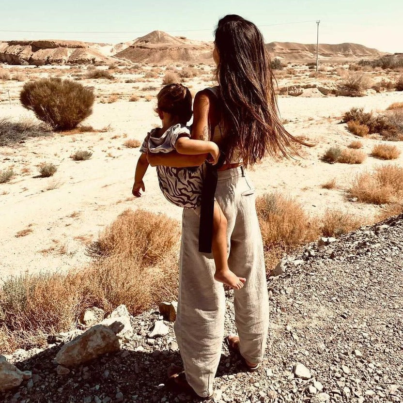 Brúnn Zebra Mjaðmapoki