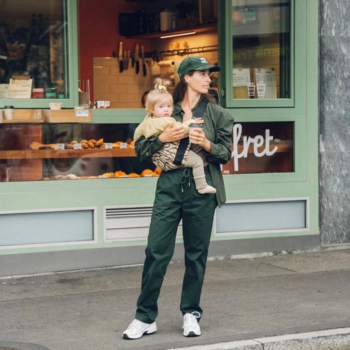 Brúnn Zebra Mjaðmapoki